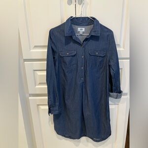 Old navy split hem chambray dress